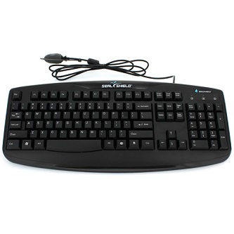 Seal Shield WASHABLE TRUETYPE KEYBOARD BLACK IP66